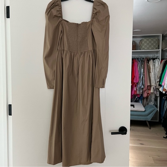 Reformation Khaki midi dress - Picture 9 of 12